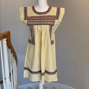 Cute cotton embroidery mini dress 👗